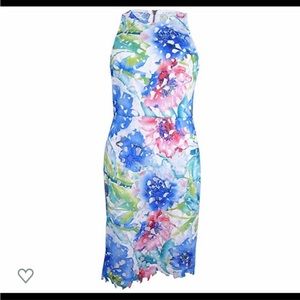Betsey Johnson sheath lace floral sleeveless dress